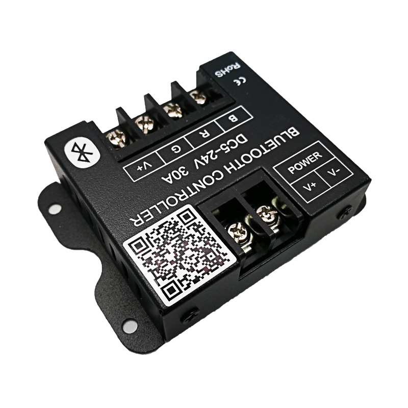 DC5-24V Max 30A 10Ax3CH Bluetooth 4.0 Control Via iOS Android Smart Phone Tablet PC For RGB LED Light Strips or Modules DC5-24V Max 30A 10Ax3CH Bluetooth 4.0 Control Via iOS Android Smart Phone Tablet PC For RGB LED Light Strips or Modules